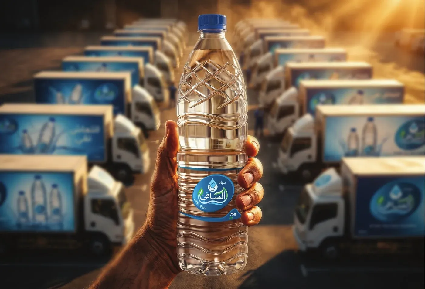 عبوة الساقي أمام أسطول التوزيع